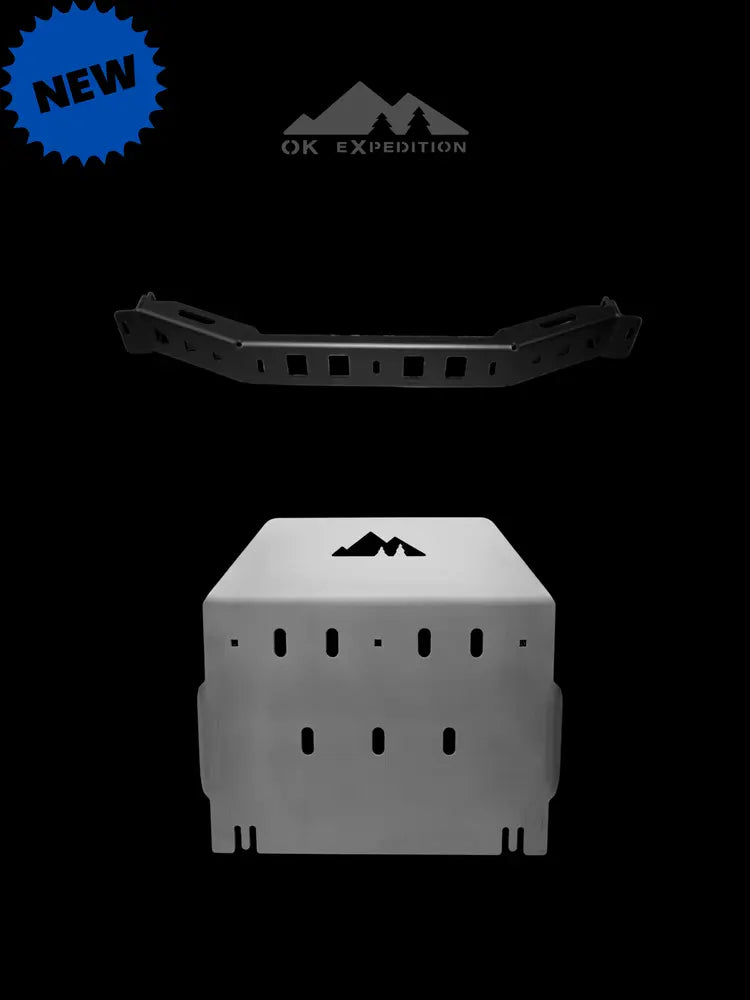 '03-'24 4RUNNER V6 T-Case Skid Plate Kit OK EXPEDITION