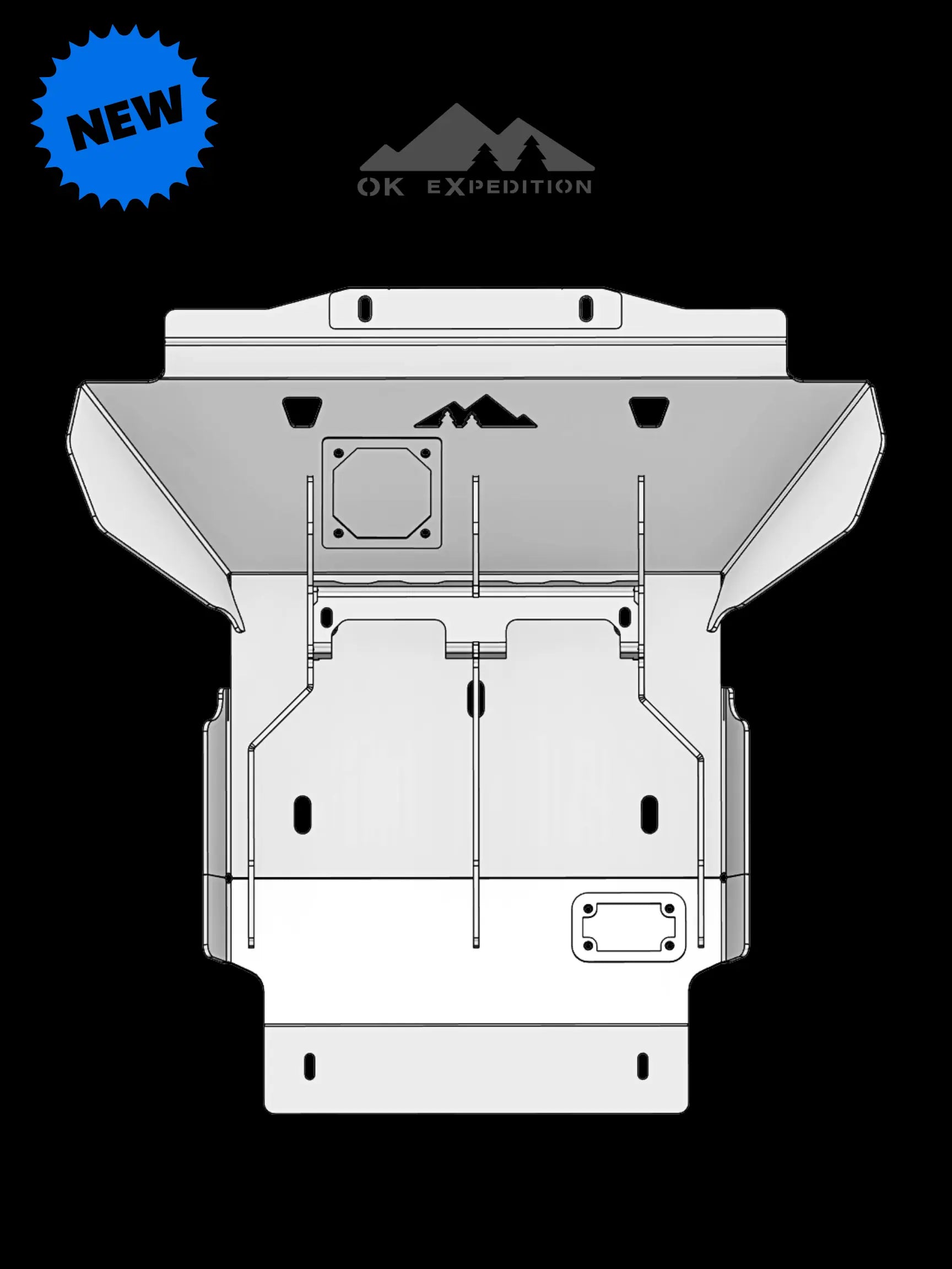 22+ Toyota Tundra Engine Skid Plate OK EXPEDITION