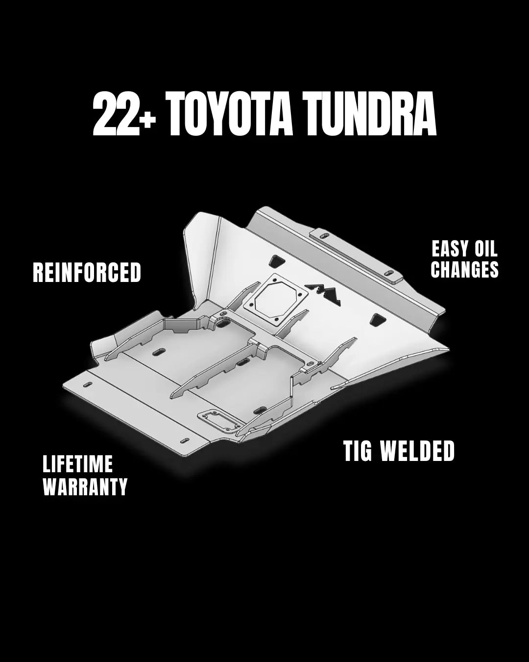 22+ Toyota Tundra Engine Skid Plate OK EXPEDITION